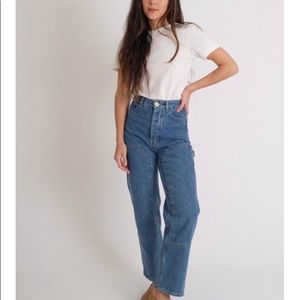 Jesse Kamm size 4 Cowboy Blue Handy Pants